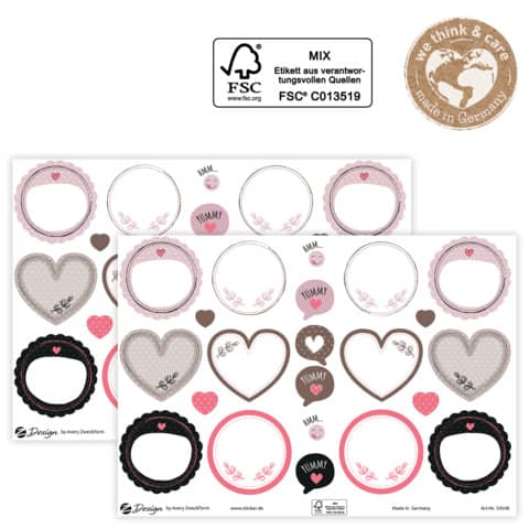 Trend Sticker A5 Avery in carta FSC - 2 fogli - Kitchen - 54548